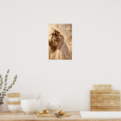 Vlinders en Tijd in Gouden Genade Poster (Keuken)