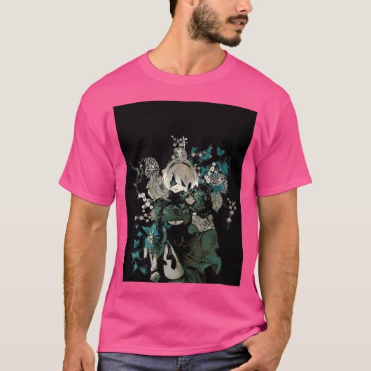 Vlinders en tuin t-shirt (Voorkant)