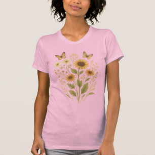 Vlinders en Tuin Vrouwen Slim Fit T-shirt