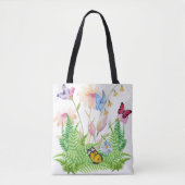 Vlinders en varens canvas tas (Voorkant)