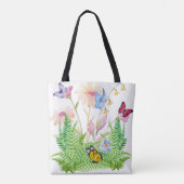 Vlinders en varens canvas tas (Achterkant)