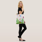 Vlinders en varens canvas tas (Op model)