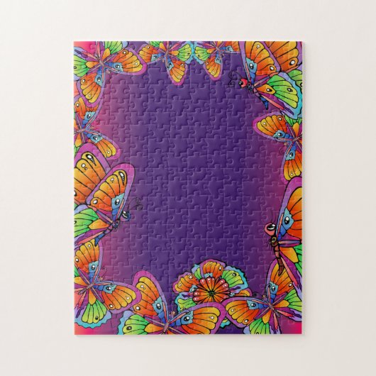 Vlinders en vlinders legpuzzel (Verticaal)