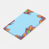 Vlinders en vlinders post-it® notes (Schuin)