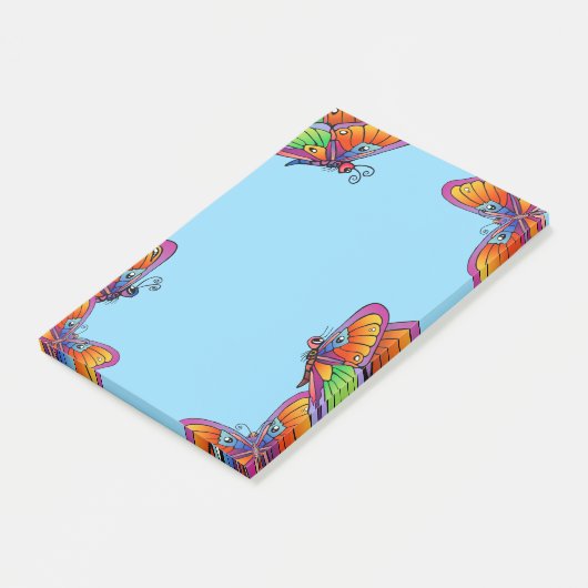 Vlinders en vlinders post-it® notes (Schuin)