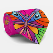 Vlinders en vlinders stropdas (Opgerold)