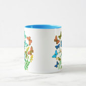 Vlinders en wilde bloemen Botanisch Mok (Midden)