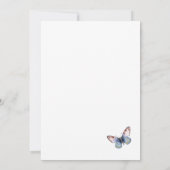 Vlinders en wilde bloemen Elegante 85ste verjaarda Kaart (Achterkant)