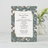 Vlinders en Wilde Bloemen Ontwerp voor Hernieuwing Kaart (Staand voorkant)