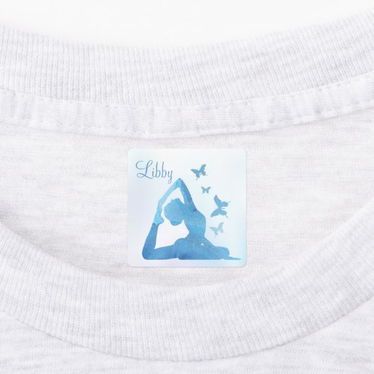 Vlinders en Yoga Labels (Aangebracht)