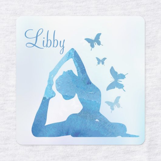 Vlinders en Yoga Labels (Design 1)