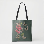 Vlinders En Zoete Erwt Bloem Tote Bag (Voorkant)