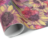  vlinders en zonnebloemen cadeaupapier (Rol Hoek)