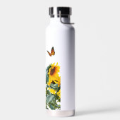 Vlinders en zonnebloemen waterfles (Links)