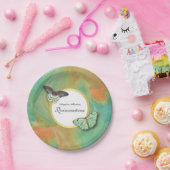 Vlinders en zuidwestelijke kleuren Quinceanera Papieren Bordje (Feest)