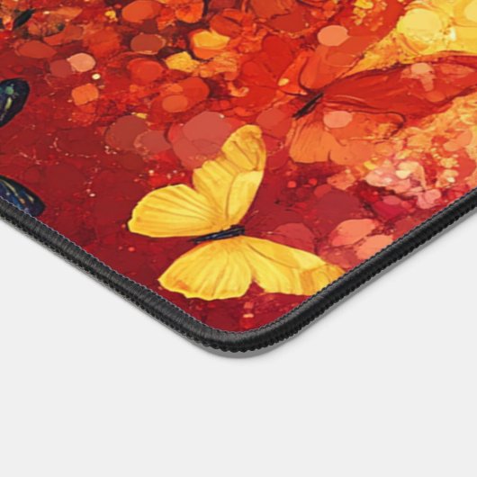 vlinders etherisch schilderij gepersonaliseerd bureaumat (Hoek)
