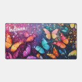  vlinders etherisch schilderij gepersonaliseerd bureaumat (Voorkant)