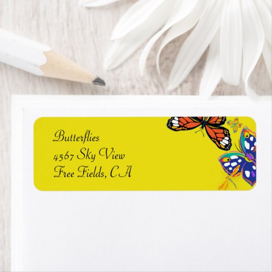 "Vlinders" Etiket (Insitu)