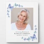 Vlinders Foto Herdenking Aandenken Fotoplaat (Voorkant)