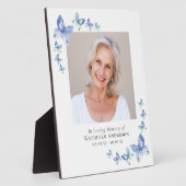 Vlinders Foto Herdenking Aandenken Geschenk Fotoplaat (Zijkant)