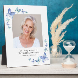 Vlinders Foto Herdenking Aandenken Geschenk Fotoplaat