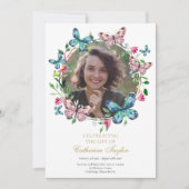 Vlinders Foto Uitvaart Orde van Service Programma (Voorkant)