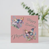 Vlinders Gefeliciteerd Mama (Staand voorkant)
