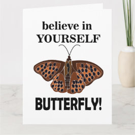 Vlinders geloven in jezelf vlinder kaart