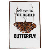 Vlinders geloven in jezelf vlinder medium cadeauzakje (Voorkant)