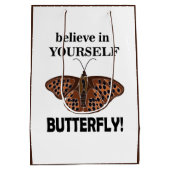 Vlinders geloven in jezelf vlinder medium cadeauzakje (Achterkant)