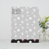 Vlinders gepersonaliseerde briefhoofd (Staand voorkant)