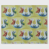 Vlinders Glanzend inpakpapier, 30 in x 6 ft Cadeaupapier (Vlak)