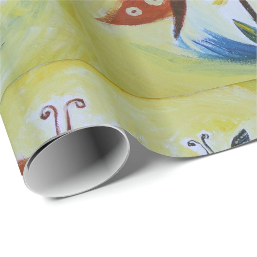 Vlinders Glanzend inpakpapier, 30 in x 6 ft Cadeaupapier (Rol Hoek)