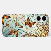 Vlinders Glas-in-lood Patroon Case-Mate iPhone Case (Achterkant (horizontaal))