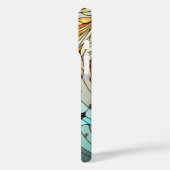 Vlinders Glas-in-lood Patroon Case-Mate iPhone Case (Achterkant / Links)