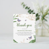 Vlinders & groen | Begrafenis Bedankt (Staand voorkant)