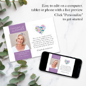 Vlinders hart voor altijd in onze harten begrafeni bedankkaart