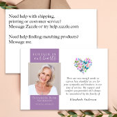 Vlinders hart voor altijd in onze harten begrafeni bedankkaart