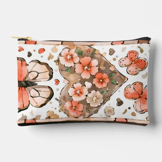Vlinders, harten en bloemen etui (Voorkant)