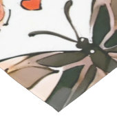 Vlinders, harten en bloemen korte tafelloper (Hoek)