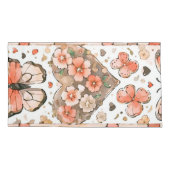 Vlinders, harten en bloemen kussensloop (Achterkant)