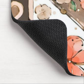 Vlinders, harten en bloemen muismat (Hoek)