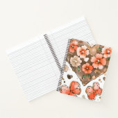 Vlinders, harten en bloemen notitieboek (Binnen)