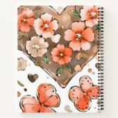 Vlinders, harten en bloemen notitieboek (Achterkant)