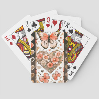 Vlinders, Harten en Bloemen Pokerkaarten