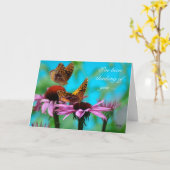 Vlinders - het denken aan u kaart (Gele Bloem)