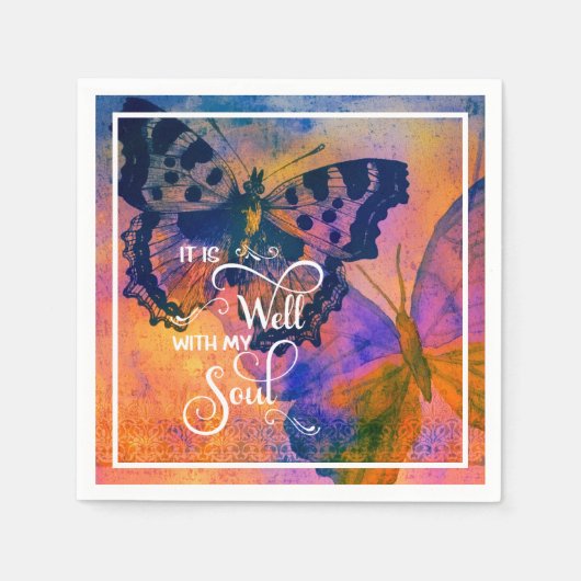 Vlinders Het is goed  Servet (Voorkant)