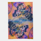 Vlinders Het is goed  Theedoek (Verticaal)