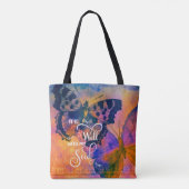 Vlinders Het is goed  Tote Bag (Achterkant)