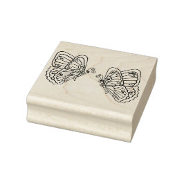 Vlinders Hout Art Stamp Rubberstempel